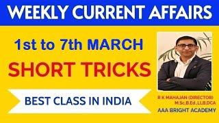 Weekly Current Affairs 1st to 7th March 2025