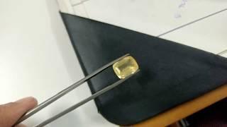 9.88ct Finest Quality Certified Unheated Untreated Natural Yellow Sapphire clean transparent