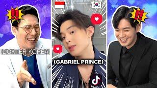 Reaksi Dokter Ahli Bedah Plastik Korea Lihat Tiktok Gabriel Prince  | Cowok Ganteng Indonesia 