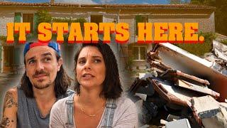 ACCIDENTALLY renovating our 150 year old stone house in France! | Episode 1