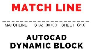 AutoCAD Dynamic Matchline