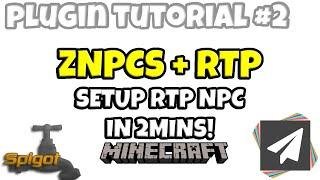 HOW TO SETUP RTP NPC IN MINECRAFT (ZNPCS + RTP)