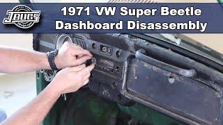 JBugs - 1971 VW Super Beetle - Dashboard Removal