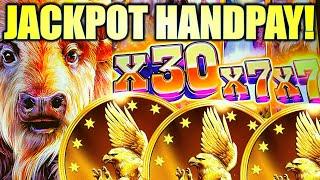 JACKPOT HANDPAY! INCREDIBLE 1470X MULTIPLIER!!  BUFFALO CHIEF PLATINUM (ARISTOCRAT GAMING)