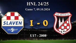 7. 2008 U17  Slaven Belupo 1-0 Sesvete, HNL 24/25, 09.10.2024 #croatiafootball #hnl