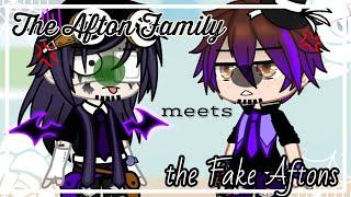 The Afton Family meets The Fake Aftons | FNAF | Gacha • Feva