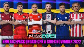 PES 2021 NEW FACEPACK UPDATE CPK & SIDER NOVEMBER 2022