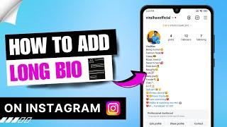 How to Add Long Bio on Instagram 2024 | Write a Long Bio on Insta 