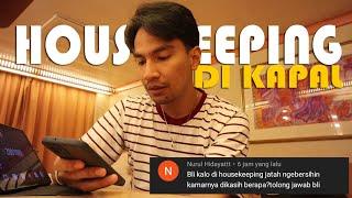 SEGINI KAMAR YG DI BERSIHKAN HOUSEKEEPINGSIAP JDI HOUSEKEEPING DI KAPAL PESIAR