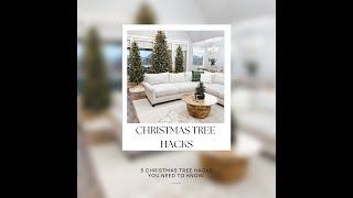 3 Christmas Tree Hacks You Need To Know! #shorts #christmastreehacks #treedecorating #viralhacks