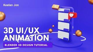 Blender Animation Tutorial -  UI/UX Animation - How to Animate in Blender