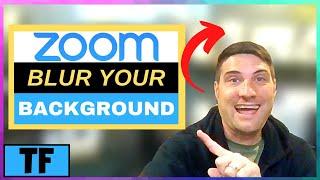 Zoom How To Blur Background in Meetings New Feature (2021) // Create Custom Blurred Background!