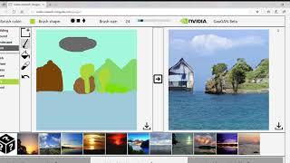 NVIDIA GAUGAN Sketching : AI for Creatives