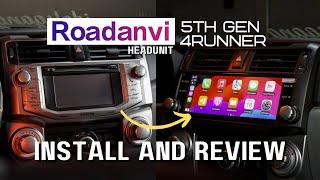 RoadAnvi CarPlay / AndroidAuto headunit for the 5th gen 4Runner | Install and Review