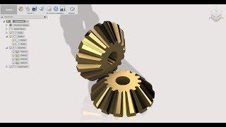 BEVEL GEAR USING FUSION360 - LOFT