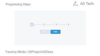 How to create Progress Steps | Day 2 | HTML CSS JS | #50Projects50Days