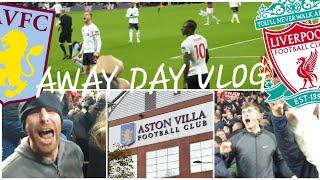 MANE WINS IT LATE!!! ASTON VILLA 1-2 LIVERPOOL | AWAY DAY VLOG