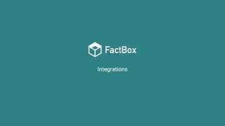 Integrations in FactBox