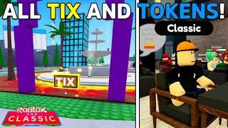 HOW TO GET ALL 10 TIX & ALL 5 TOKEN BADGES IN RESTAURANT TYCOON 2 | ROBLOX THE CLASSIC EVENT