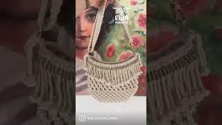 I could do this for hours  Summer Fringe Bag Macrame Tutorial available on my channel. Subscribe!