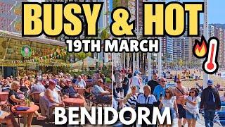 Benidorm - Crowded Levante, Old Town & Busy Bars!┃HOT Weather! ️