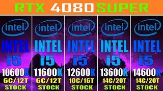 INTEL i5 10600K vs INTEL i5 11600K vs INTEL i5 12600K vs INTEL i5 13600K vs INTEL i5 14600K ||