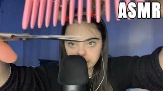 ASMR I massage you and cut your hair // roleplay in Spanish