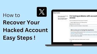 How To Recover Hacked Twitter Account || Hacked Twitter Account Recovery !