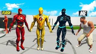 I Stole EVERY FLASH'S SUIT From FLASH in GTA 5!