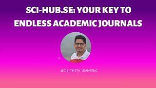 Sci-Hub.se : your key to endless academic journals