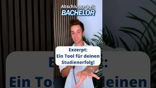 Exzerpt: Ein Tool für deinen Studienerfolg #student #studium #shorts