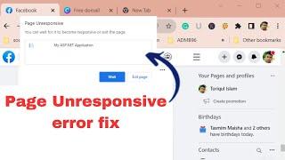 How to Fix Page Unresponsive Error on Google Chrome