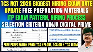 NEW CHANGES IN TCS NQT 2025 ITP EXAM PATTERN, HIRING PROCESS & SELECTION CRITERIA | FREE PREPARATION