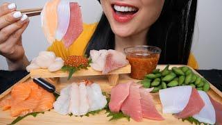 SASHIMI PLATTER (ASMR EATING SOUNDS) LIGHT WHISPERS | SAS-ASMR