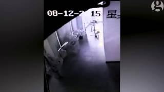 Huge explosion in Tianjin, China, caught on CCTV