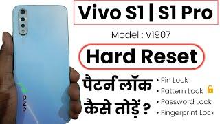 Vivo S1 Hard Reset | Vivo S1 (V1907) Pattern Unlock | Vivo S1 Hard Reset Clear Data Not Working 2024