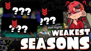 The Weakest Ones: Ranking EVERY SEASON  [Splatoon 3]