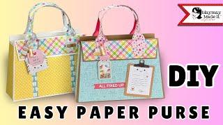 How To Make A Paper Purse & Accessories EASY DIY Tutorial