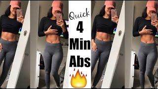 Quick 4 Minute Abs Workout (How To Get A Six Pack)