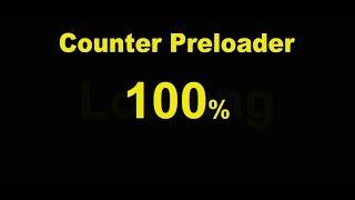 Counter Preloader Number || Html Css & Pure JavaScript