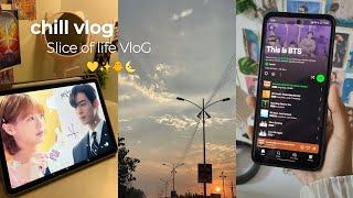 chill vlog  studying korean , lots of coffee, introvert life, cooking , aesthetic vlog 