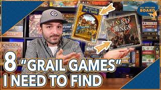 My 8 Most Wanted Grail Games | Out of Print and Tough to Find