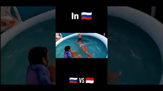 Bocil Rusia Mandi  Vs Bocil Indonesia Mandi  #shorts #indonesia #russia #bocilygmain