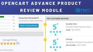 OpenCart Product Review Module like Amazon and Flipkart