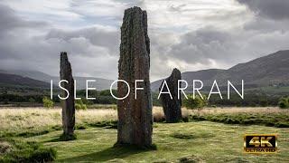 Isle of Arran, Scottish Island, Scotland in 4K aerial video