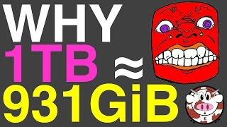 Kilobytes, Kibibytes, and Why 1 TB ≈ 931 GiB