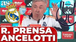 CARLO ANCELOTTI, RUEDA DE PRENSA COMPLETA | Previa REAL MADRID - CELTA | COPA DEL REY