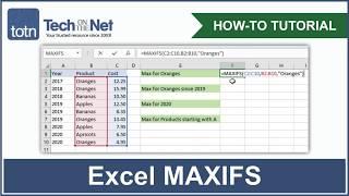 How to use the Excel MAXIFS Function