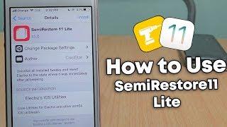 How to Use SemiRestore11 to remove your Cydia tweaks all at once - iOS 11 / 11.1.2