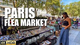 [PARIS 4K] WALK IN PARIS "1 HOUR FLEA MARKET WALK" (4K60 FPS VERSION) 20/AUGUST/2024